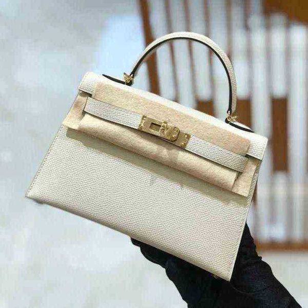 

designers herme designer luxurys handbags h family advanced second generation kelys female mini summer leather bridal bag 2022 pink white