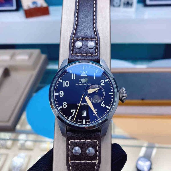 

iwc mens watches pilot designer mechanical watch high-end, Slivery;black