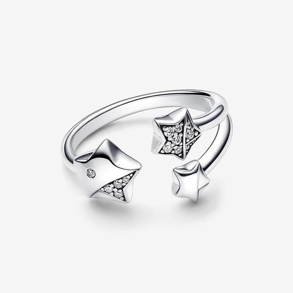 

lucky star series wedding ring pendant necklace charm bracelet diy fit pandora jewelry gift, Silver