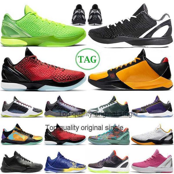 

wholesale mamba basketball shoes men 5 protro bruce lee del sol 6 mambacita grinch chaos lakers mens outdoor sports trainers sneakers laker