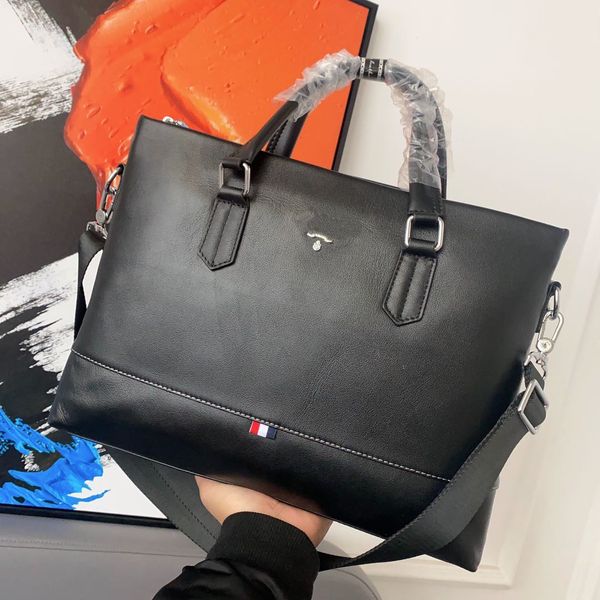 

5A top Sale Men Shoulder Briefcase Black Leather Designer Handbag Business Mens Laptop Bag Messenger Bag 5 star review, Chooes color