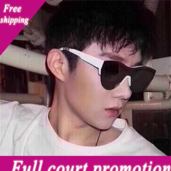 

designer sunglasses paris b toad frame integrated fashionable ins small white cat's eye sunglasses bb0004, White;black