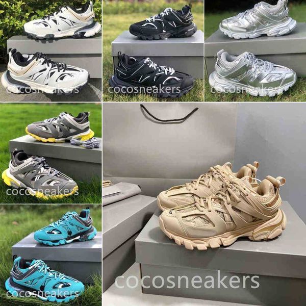 

luxury brand balencaigass dress shoes designer sneakers casual shoe triple sneaker white pink 3m grey beige orange blue platform paris 3.0 t, Black