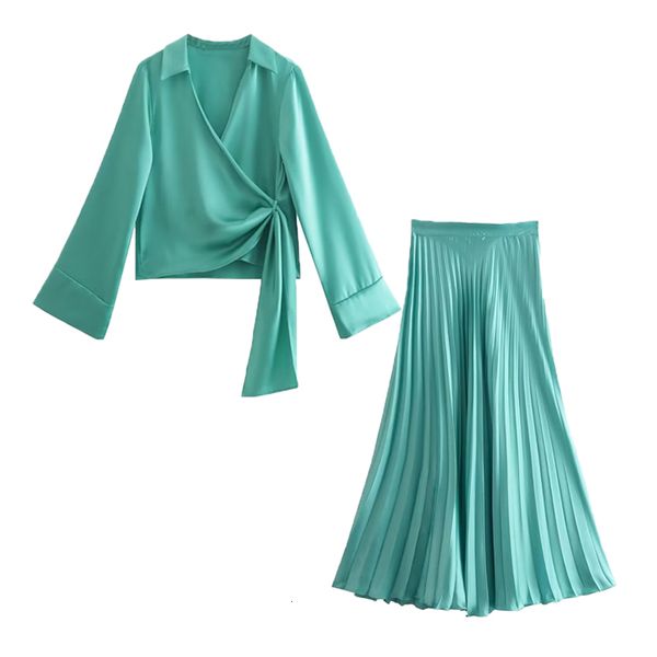 

two piece dress 2 piece set skirt suit women fashion simple elegant youth women suit casual sweet light green party skirt 2 piece set 221123, White