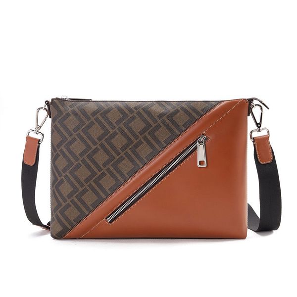 

leather fashion classic courier bag adjustable detachable luxury designer shoulder bag repair long messenger bags 470