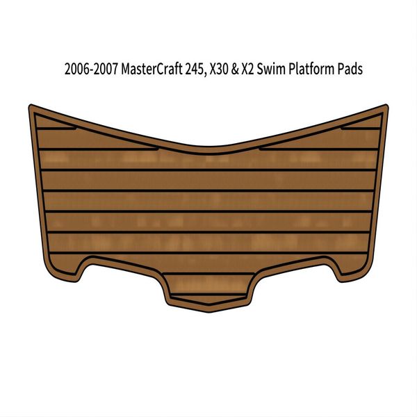 

2006-2007 mastercraft 245 x30 x2 swim platform boat eva faux teak deck floor pad