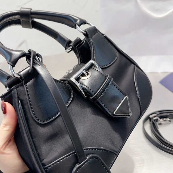 

evening bags half moon bags designer tote handbag high-grade nylon bag women fashion black shoulder bags luxury handbags totes purse 221123
