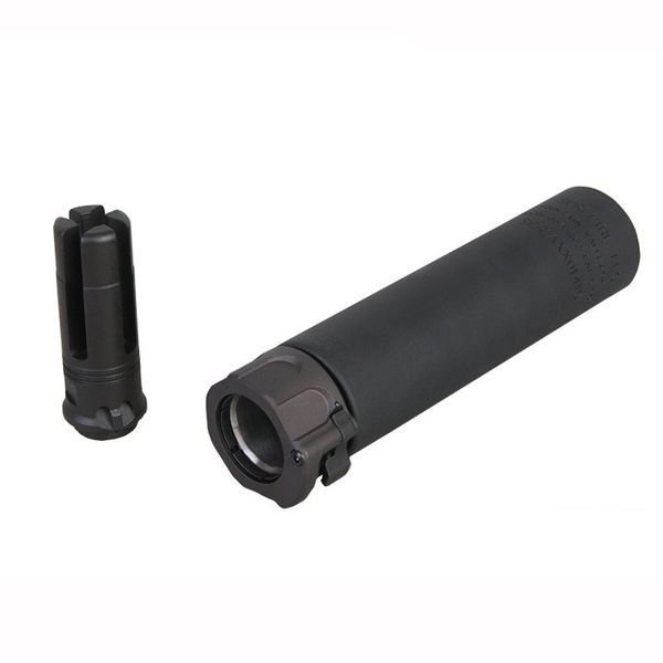 

socom556 mini2 silencer .308 rc2 quick separation sound suppression 5/8x24 thread metal airsoft barrel extended m4 m16 ar gel shockwave 5/8-