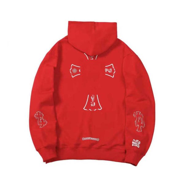 

mens fashion luxury sweatshirts ch designer hoodies zipper sanskrit graffiti hooded sweater cross pullover hoodie casual women coat sweatsh, Black