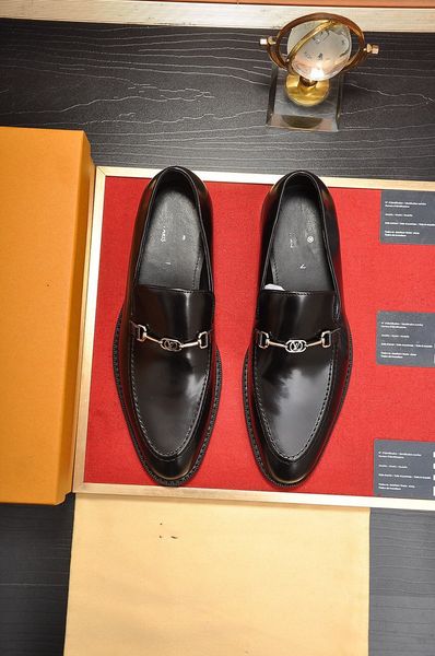 

38modelnew designer pattern british style shoe business formal leather shoes luxury pointed toe office men's wedding shoes size 38-45, Black
