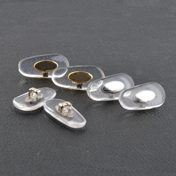 

lens clothes 100pcs glasses eyeglass spectacle eyewear soft pvc nose pads with metal core accessories 14mm 16mm 221119