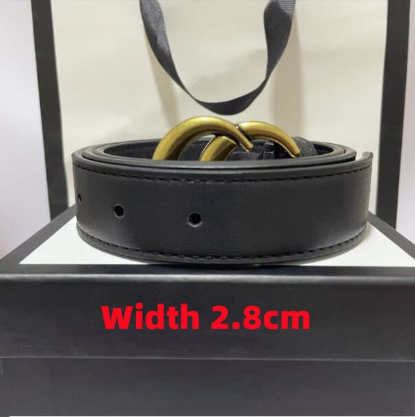 

belts fashion width 2.8cm classic ladies designer belt in red white yellow black casual letter smooth buckle belt with box t2302034, Black;brown