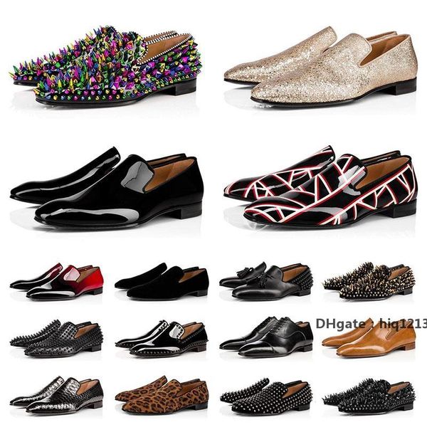 

red-bottoms shoes christians red classic men luxurys designers dress casual shoes platform sneakers oxfords trainers party lovers w tjf, Black