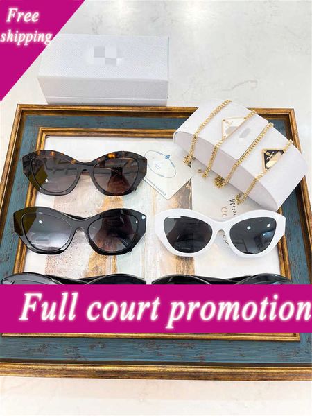 

designer sunglasses 22ss new product p home style pr 07ys polygon ins net red same women's sunglasses trend, White;black