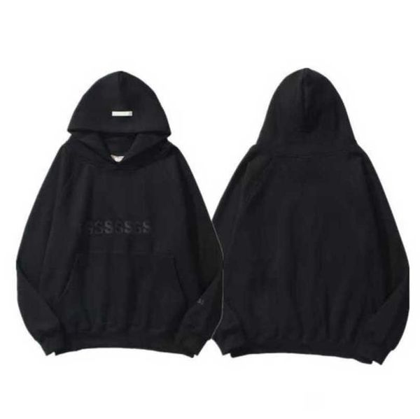 

classic men's luxury tracksuits sweatshirts letter esss hoodies men women sportswear pants suit hooded sweater casual pullover couple, Black