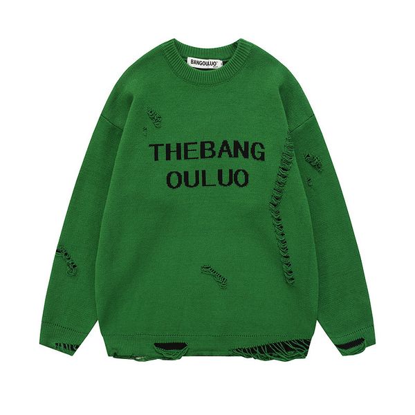 

winter knitted sweaters letter vintage pullover men knitwear sweater plus size