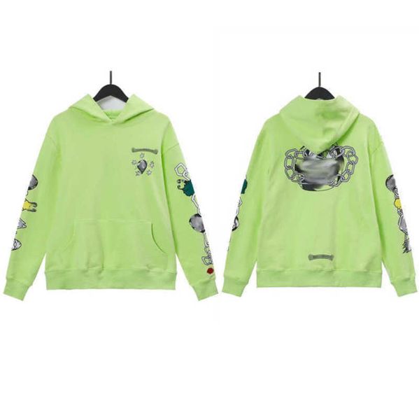 

fashion luxury men's sweatshirts designer classic hoodies ch zipper hooded sweater casual men women cross pullover sanskrit hoodie coa, Black;brown