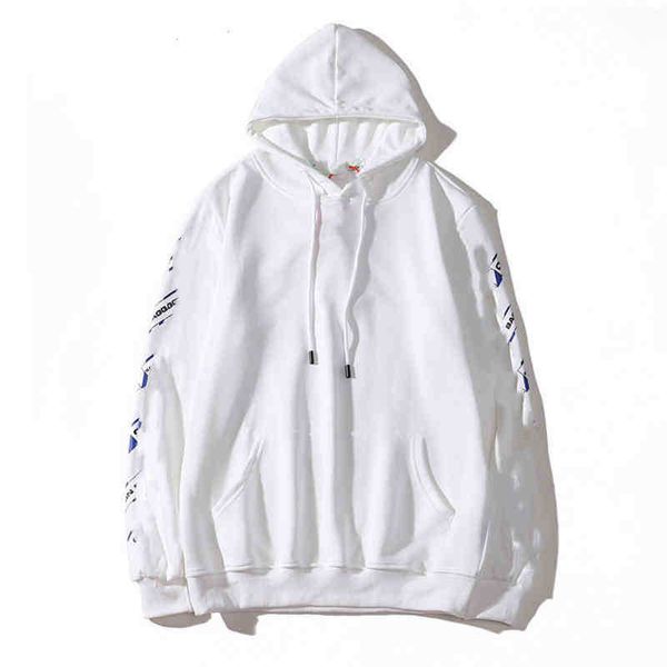 

men's hoodies sweatshirts 2021 off sweatshirt brand designer black white arrow man hoodie t shirt luggage warn women couples men handba