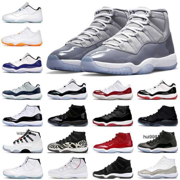 

2023 cool grey 11 11s mens basketball shoes jubilee animal instinct legend citrus bred concord cap and gown gamma blue men women sneakers jo, Black