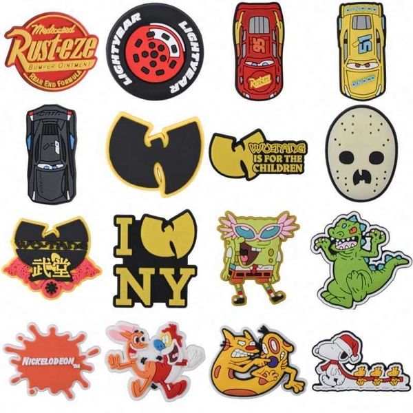 

shoe parts accessories eco-friendly custom cartoon soft rubber pvc croc shoe charms for shoes accessories, White;pink