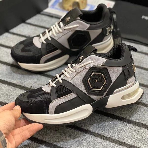 

luxury designer shoes casual sneakers breathable mesh stitching metal elements size38-45 asda, Red;white