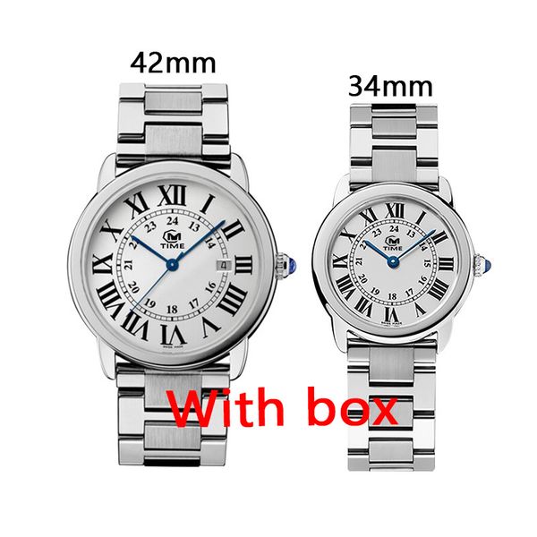 

couple watch fashion women elegant men business multicolor stainless steel waterproof design works, Slivery;brown