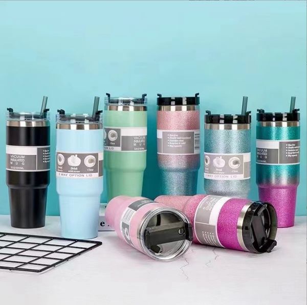 

Dia Painted Double Layer Stainless Steel Tumblers Car Travel Thermos Cups 30oz Water Bottles Coffee Mugs UPS/FEDEX/DHL A0027, Multi-color