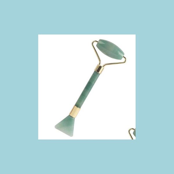 

face massager 2 in 1 nephrite jade roller masr makeup brush anti aging skin for healthy beauty drop delivery health mas dhupb