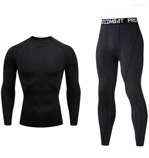 

men039s thermal underwear clothing compression men sets sweat quick drying6931814, Black;white