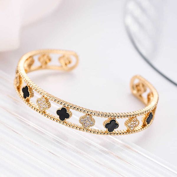 

pendant necklaces charm fashion jewelry elegant 18k gold bracelets gift womens korea style digned clover bangl jewellery, Silver