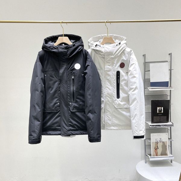 

winter mens down parkas outwear coats hooded warm hooded casual waterproof outdoor coat clothing 58tb#, Black