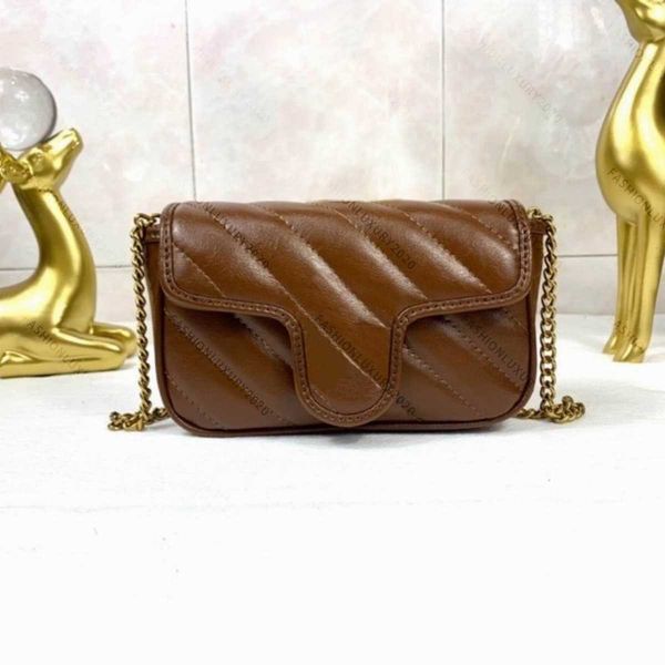 

real leather women shoulder bag chain strap crossbody brown color mini messenger purses classic fashion handbag totes with box1