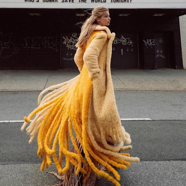 

women's fur faux 100% real wool coat tassel ladies winter fashion sheep jacket female warm oversize clothing outerwear 221123, Black