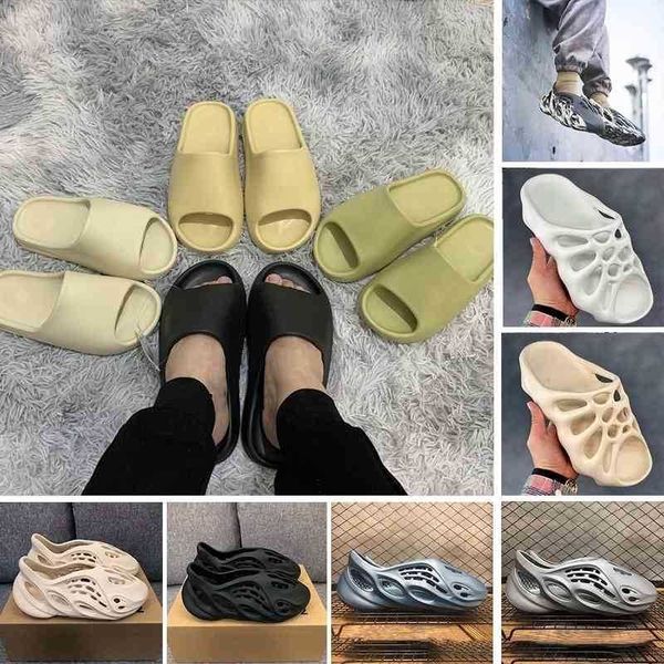

slides yeesys kanyes foam slippers rubber fashion mxt moon gray graffiti bone resin desert sand summer west triple black white brown flat me