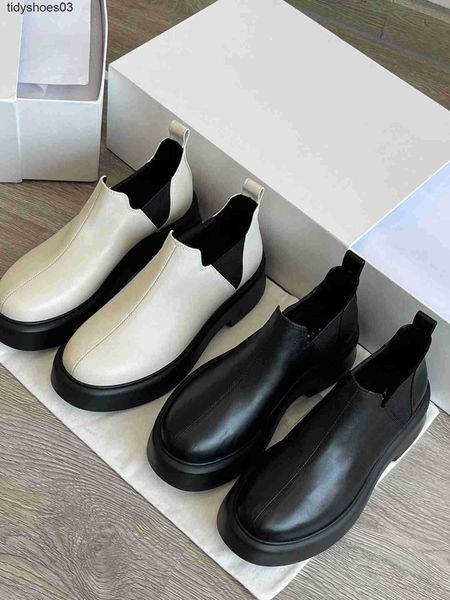 

the row shoes the shoes dress row women designers rois thick soled short boots of the original factory women's minority bare boots size, Black