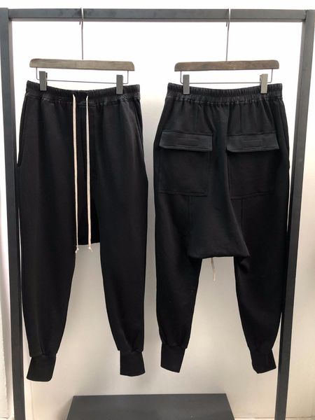 

men s pants owen seak casual harem 100 cotton gothic clothing sweatpants spring autumn women high street hip hop loose 221123, Black
