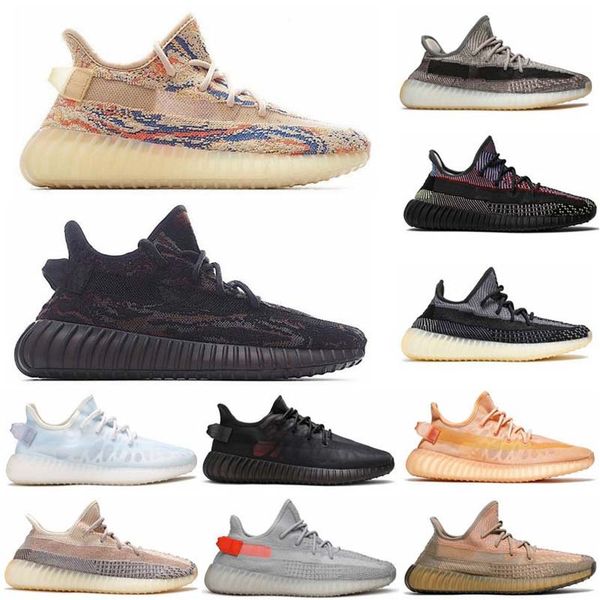 

size 36-47 dazzling blue onyx men's women's running shoe zebra black static reflective mx oat cinder beluga 2.0 cream white cmpct