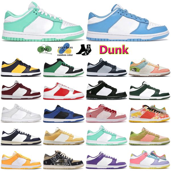 

shoes sneakers flat trainers casual shoe dunksb panda grey fog unc varsity green apple laser orange syracuse gai mens men women, Black