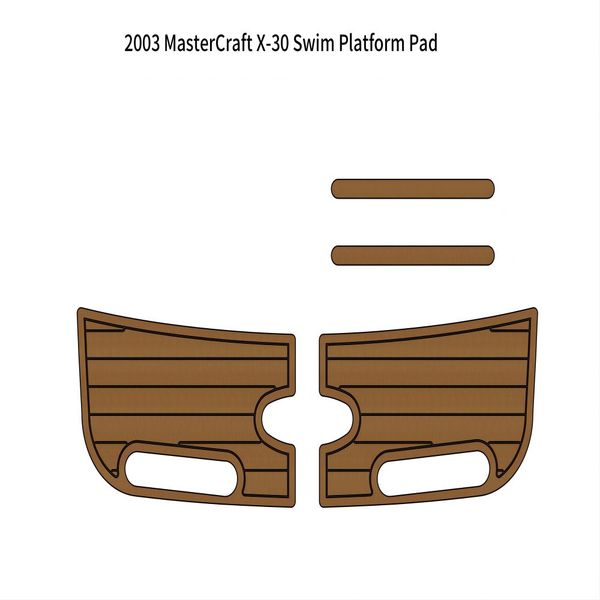 

2003 mastercraft x-30 swim platform pad boat eva faux foam teak deck floor mat