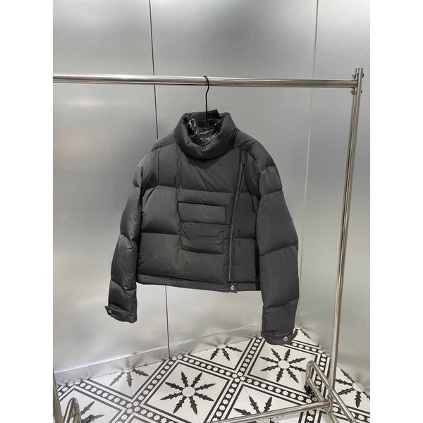 

brand women's down winter fashion to keep warm winter long sleeve black thickened loose collar down cotton double breasted medium lengt