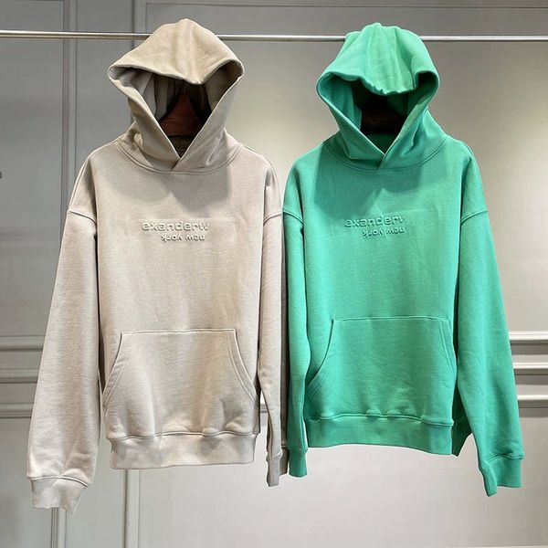 

men's hoodies designer hoodie letters solid color hooded sweatshirt for women long-sleeved loose casual all-match pullover, Black