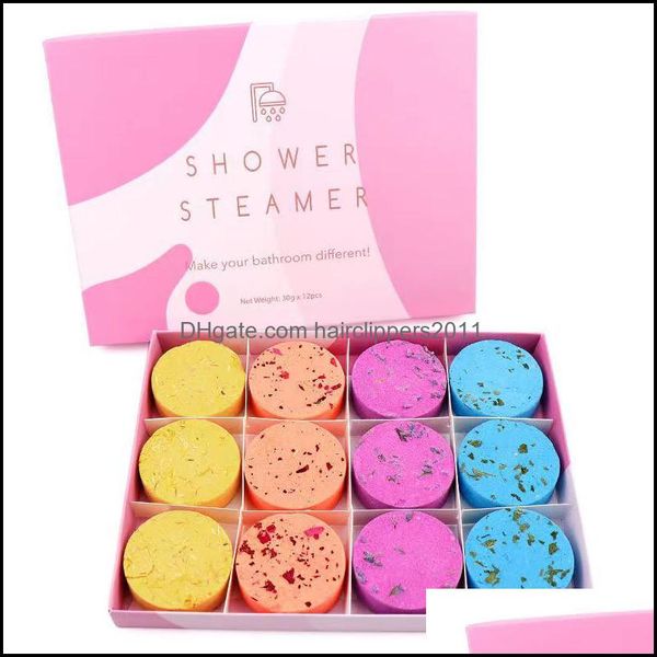 

bath salts essential oil aromatherapy fizzies shower steamer vapor tablets spa bath bombs handmade natural organic gift set drop del dhfpg