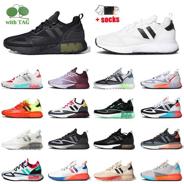 

designers 4d sneakers mens women mesh ultra black grey running shoes zx 2k adds gradient fade sole cloud white grey signal cyan purple tint