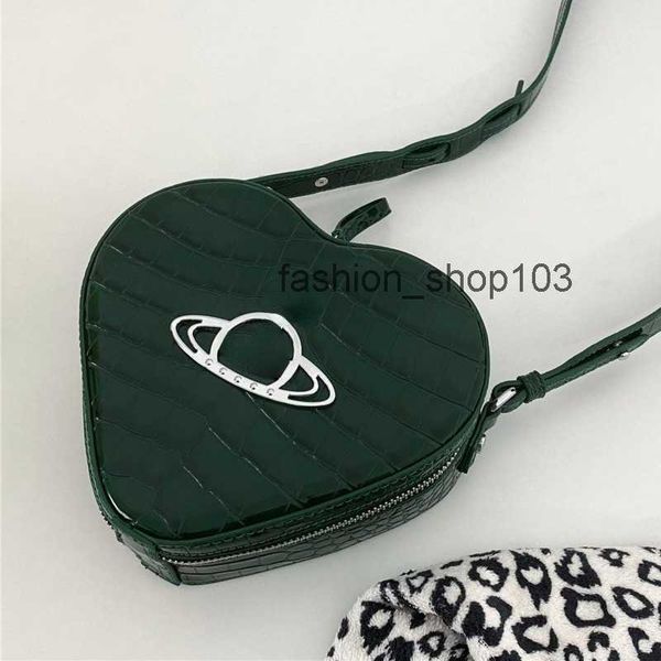 

dinner designer bags american shoulder bag silver plated saturn decorated love messenger bag fashion punk crocodile leather do