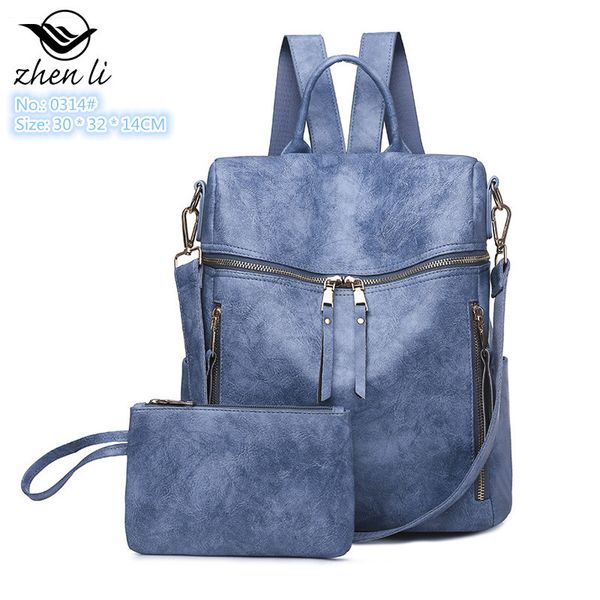 

wholesale factory ladies shoulder bag 6 colors outdoor travel leisure leathers backpacks street trend leopard print handbag solid color leat