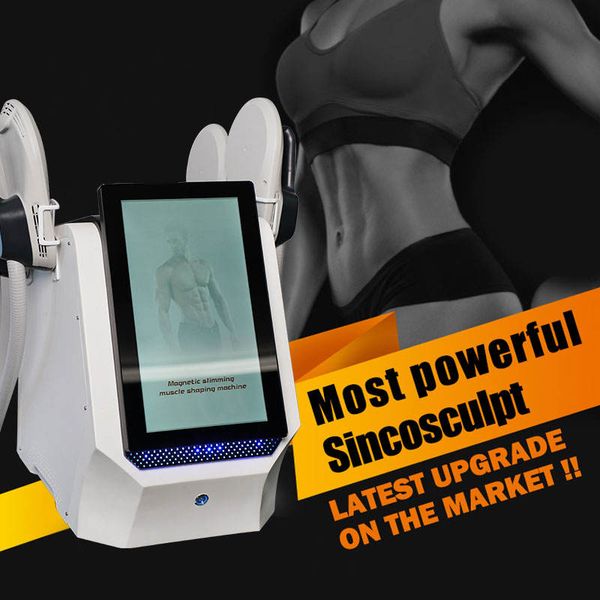 

trending new product slimming 2/4 handles hi emt neo ems emslim sculpt machine body sculpting fat removal machine