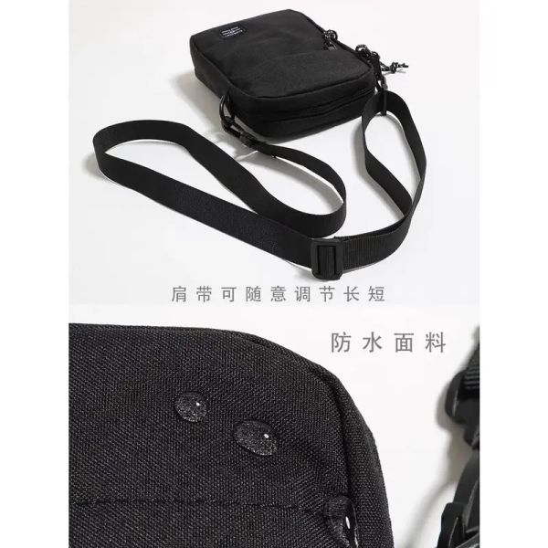 

bag for men's single shoulder portable waterproof small sports messenger mini bag