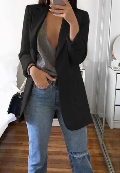 

women's suits & blazers explosions in europe and america fashion lapel slim cardigan temperament suit jacket woman, White;black