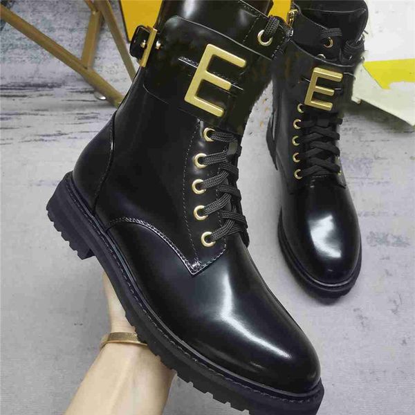 

fashion design boots fendyity women high heel knight martin leather wool winter warm wedding party casual flat shoes 02-018, Black