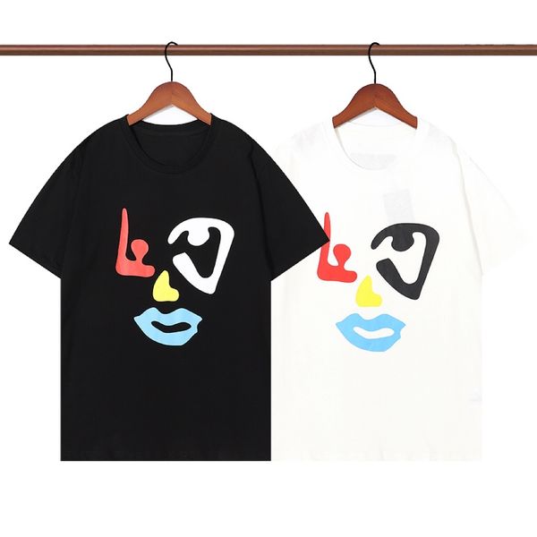 

men's t-shirts 2022 men women t shirt 2 style black and white cotton spring/summer short sleeve size s-2xl selection #14 t230225, White;black
